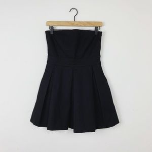 Zara TRF Textured Black Mini Dress